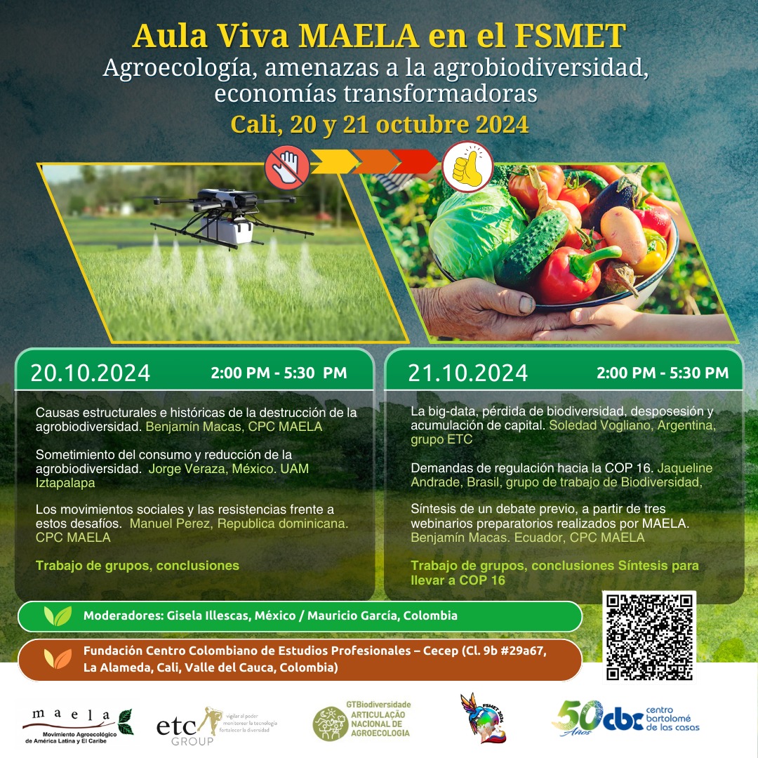 Aula viva. Agroecologia, amenazas a la agrobiodiversidad y economías transformadoras
